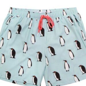 Mosmann Australia Classic Cut Penguin Swim Shorts | Sz Small